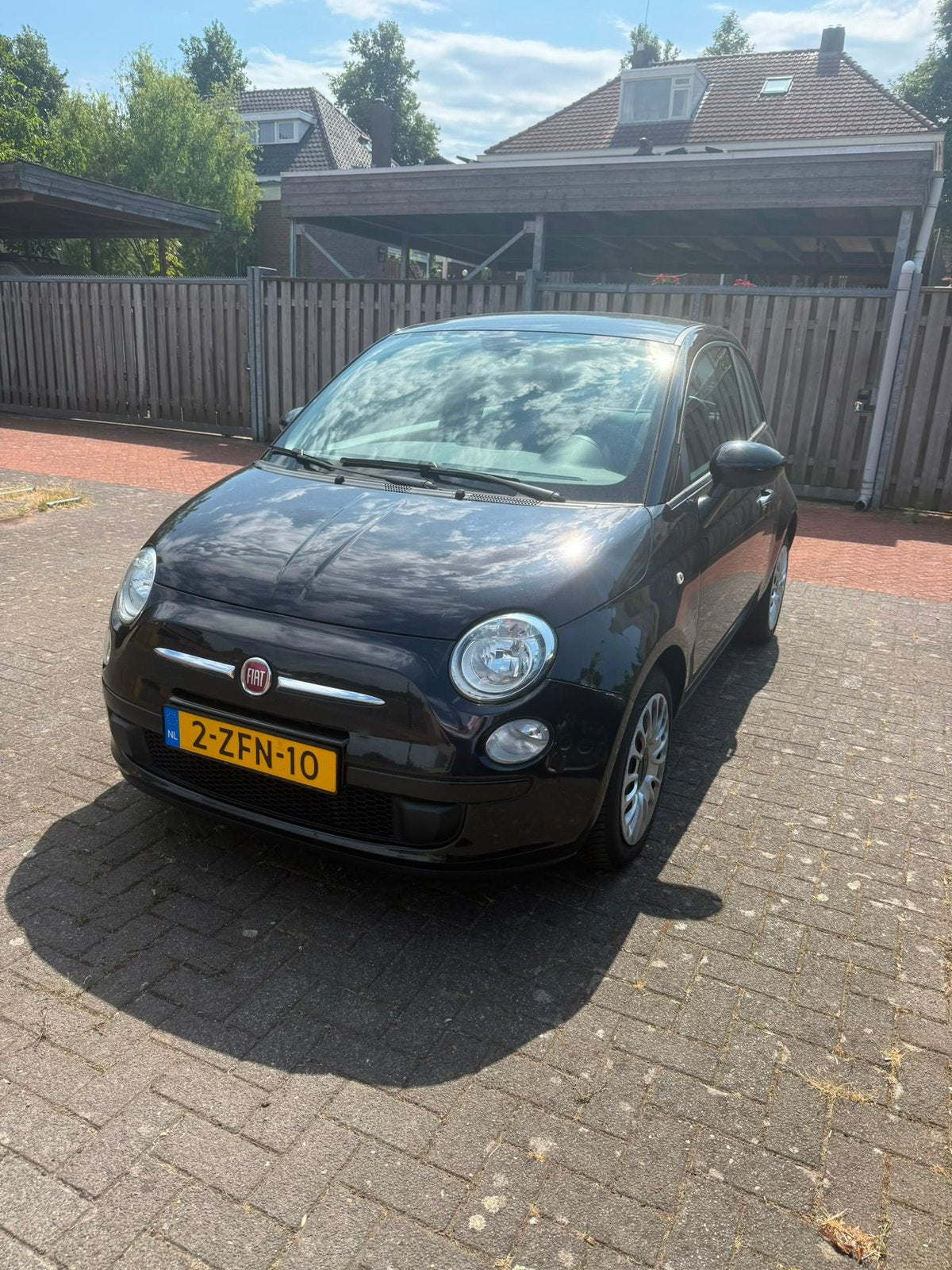 Fiat 500 1.0 Twinair 2014 Zwart, Voorwielaandrijving, Stof, Euro 6, 840 kg