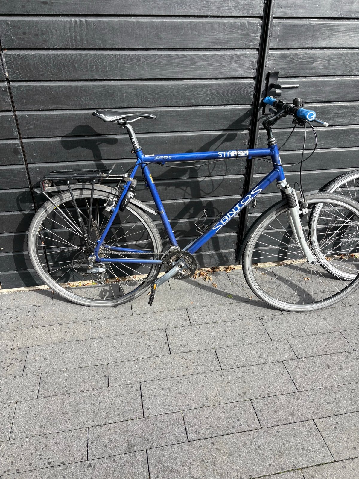 Santos STR01 Trekkingfiets - Blauw, Shimano Deore LX, Gebruikt, Velgrem, Versnellingen, 53 tot 57 cm