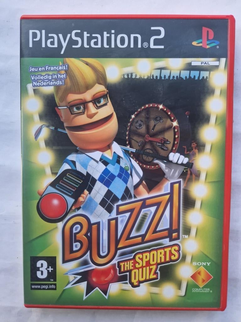 BUZZ the sports quiz, Spelcomputers en Games, Games | Sony PlayStation 2, Gebruikt, 1 speler, Racen en Vliegen, Ophalen of Verzenden
