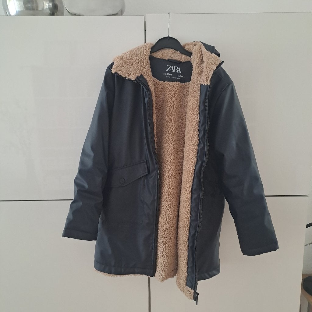 Zara meisjes winterjas Maat 164, Gebruikt, Meisje, Ophalen of Verzenden, Zara