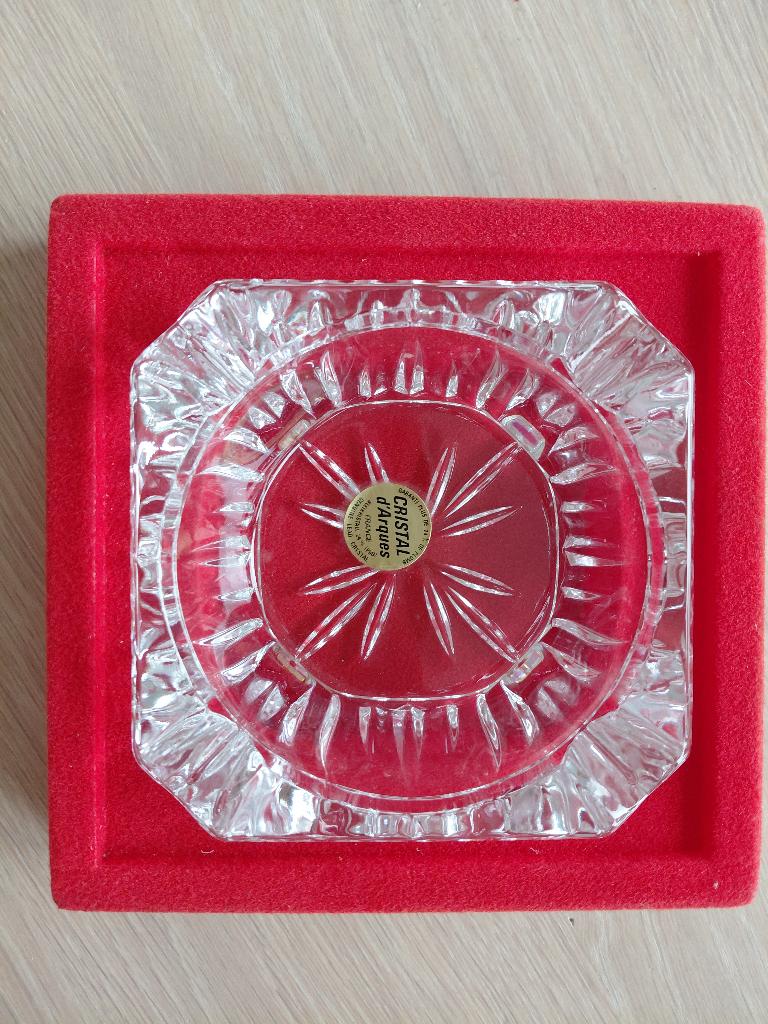 Kristallen asbak  Cristal d'Arques Nieuw, Antiek en Kunst, Antiek | Glas en Kristal, Ophalen of Verzenden