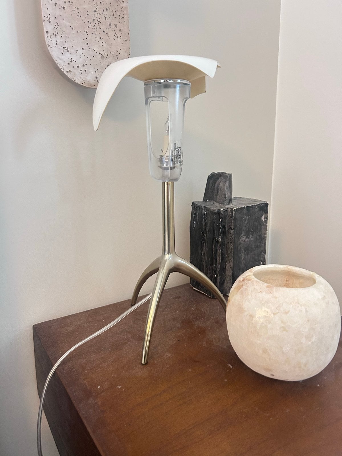 Foscarini piccola tafellamp, Ophalen, Goud, E14 (klein), Modern