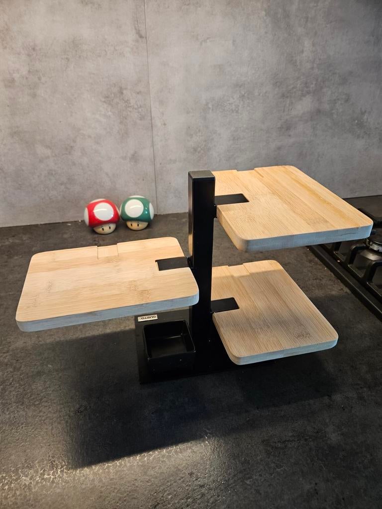 Serveerset/etagere Gusta, Ophalen of Verzenden, Gebruikt
