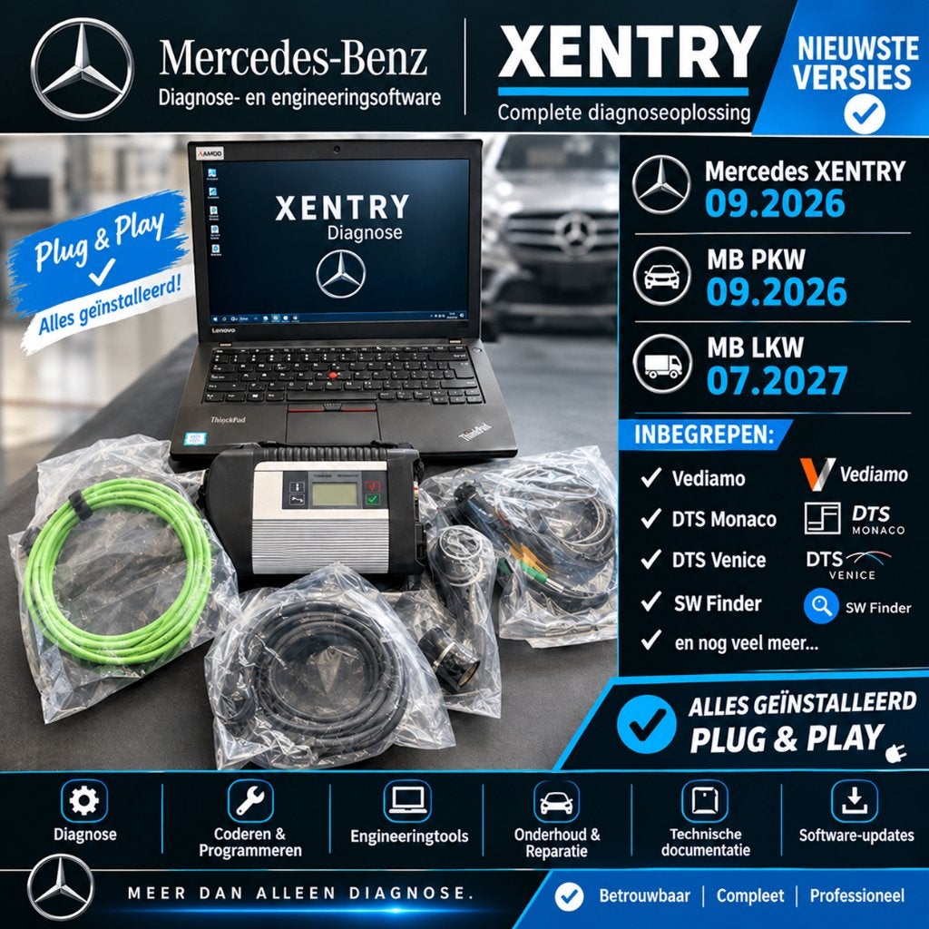Mercedes Xentry C4 Plus DoIP Diagnose Lenovo  Cars & Trucks, Ophalen of Verzenden, Nieuw