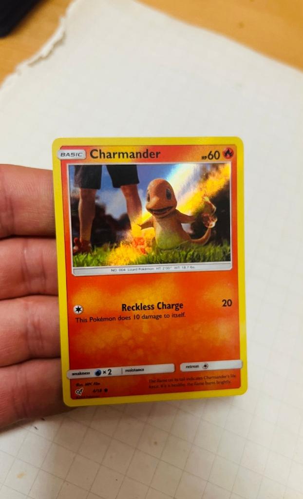 Charmander 4/18 Holo Detective Pikachu Pokemon, Verzenden, Zo goed als nieuw, Losse kaart, Foil