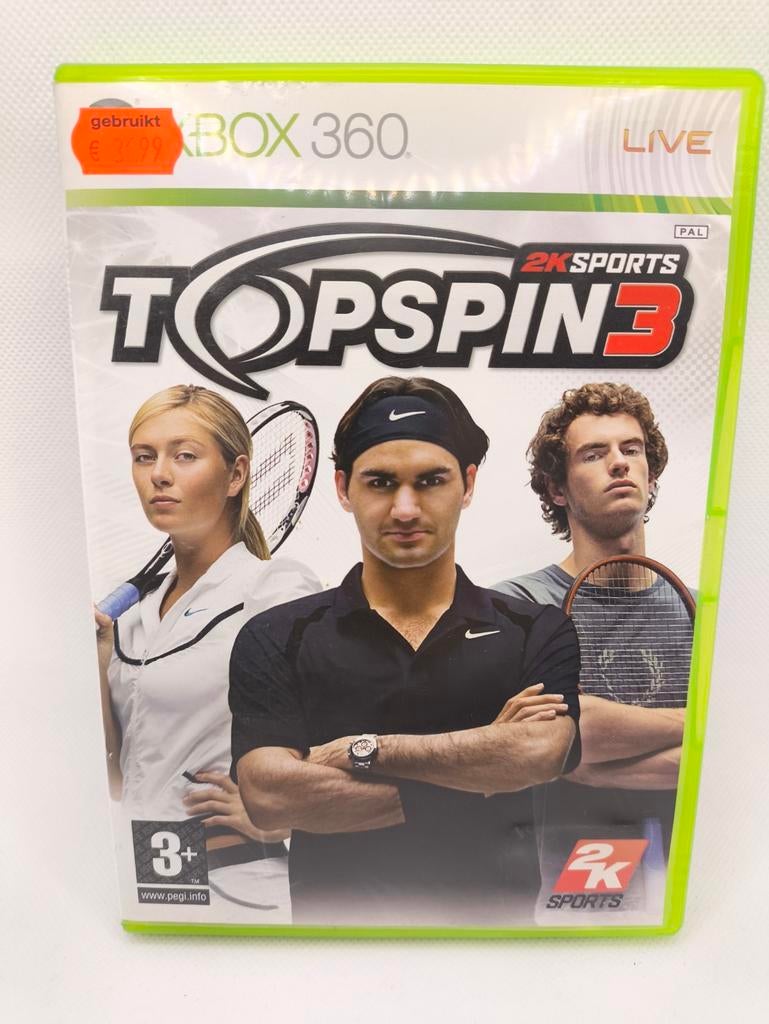 Topspin 3 xbox 360 game, 1 speler, Ophalen of Verzenden, Zo goed als nieuw, Vanaf 3 jaar
