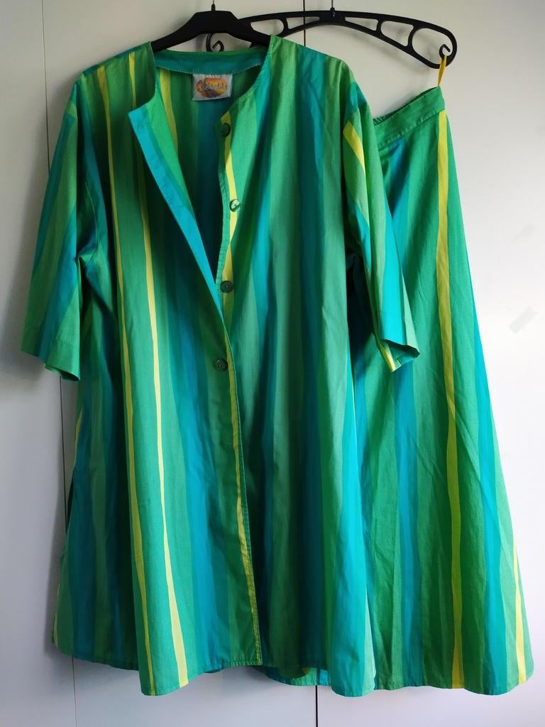 Dunne katoenen set ,rok en bloes, van Skandika, maat L, Kleding | Dames, Ophalen of Verzenden