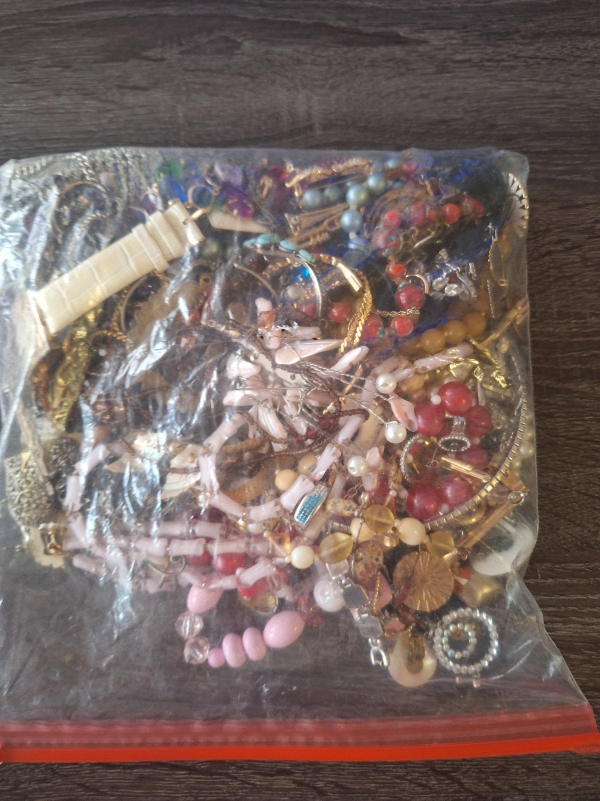 grote zak sloopsieraden Vintage, Verzenden, Kraal