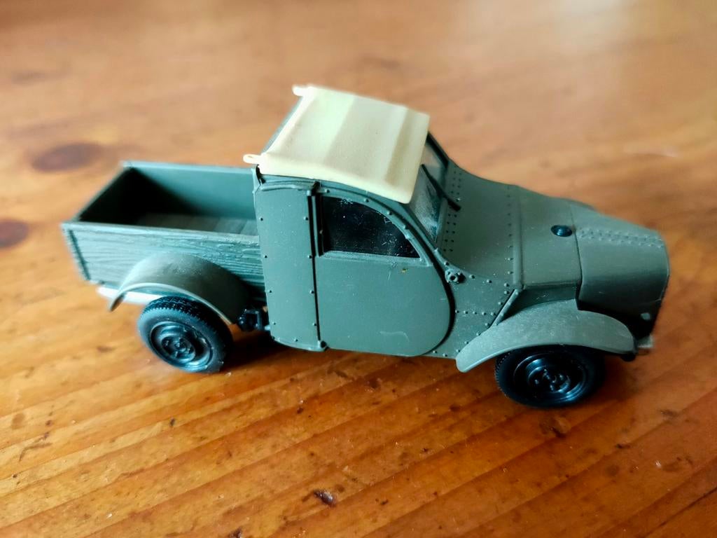 Citroën 2CV pick-up '36 1:43 Norev nr66, Ophalen of Verzenden, Gebruikt, Auto, Norev