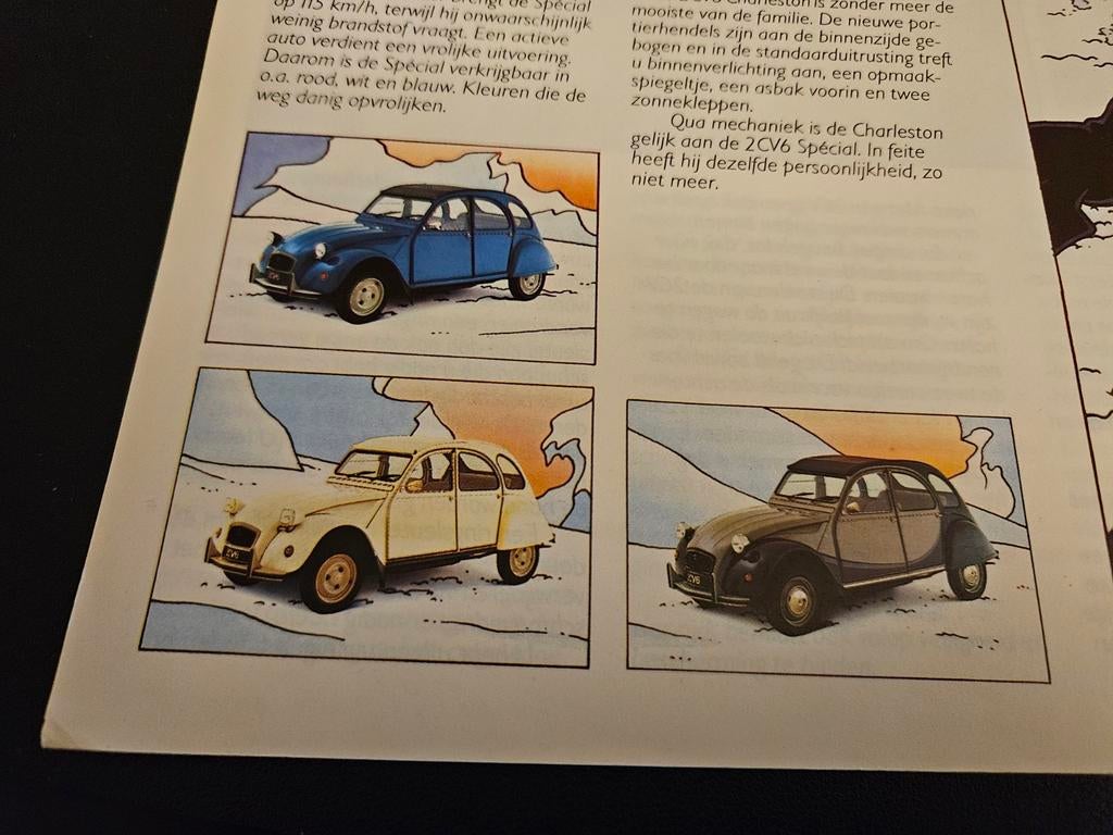 Brochure Citroën 2CV Kuifje 1987, Ophalen of Verzenden, Zo goed als nieuw, Citroën