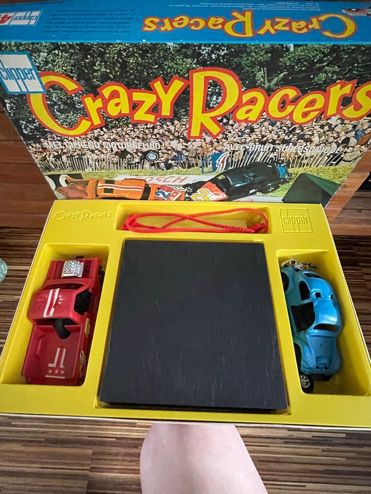 Clipper Crazy Racers Vintage Spel - Kenner speelgoed, Ophalen of Verzenden, Overige typen