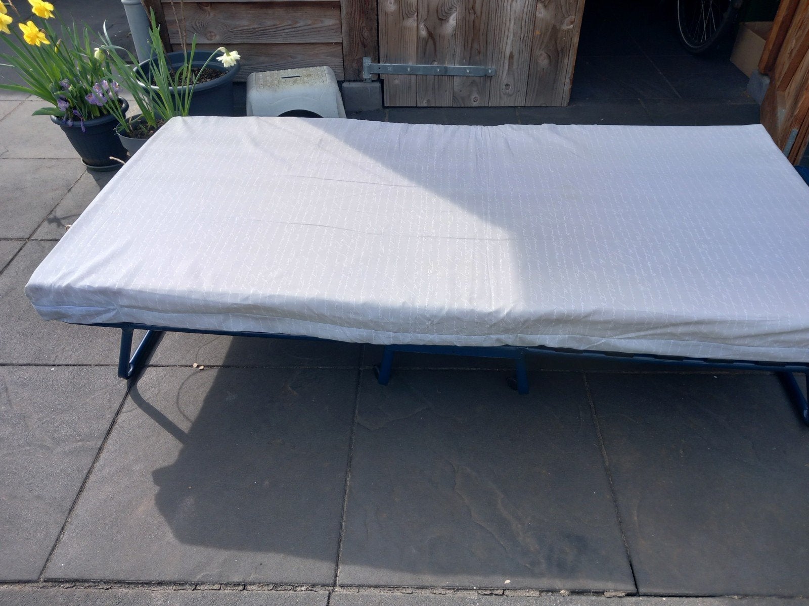 Opklapbaar logeerbed, Eenpersoons, Zo goed als nieuw, 80 cm, 190 cm of minder