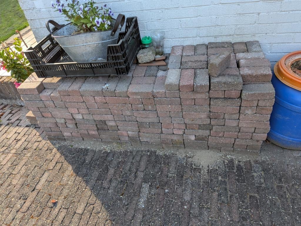 Gebruikte betonklinkers 150x50mm +/-600 stuks 4.5m2, Tuin en Terras, Tegels en Klinkers, Ophalen, Gebruikt, Klinkers, Minder dan 5 m²