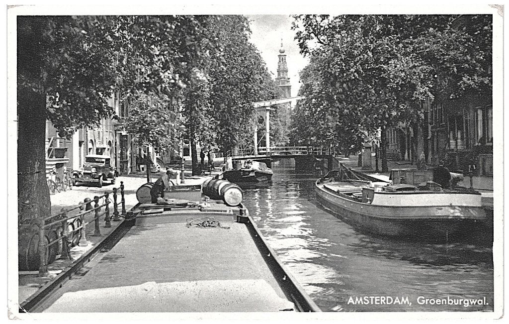 700061	Amsterdam	1936 Groenburgwal	 Ford Model A	Gelopen, Ophalen of Verzenden, 1920 tot 1940, Gelopen, Noord-Holland