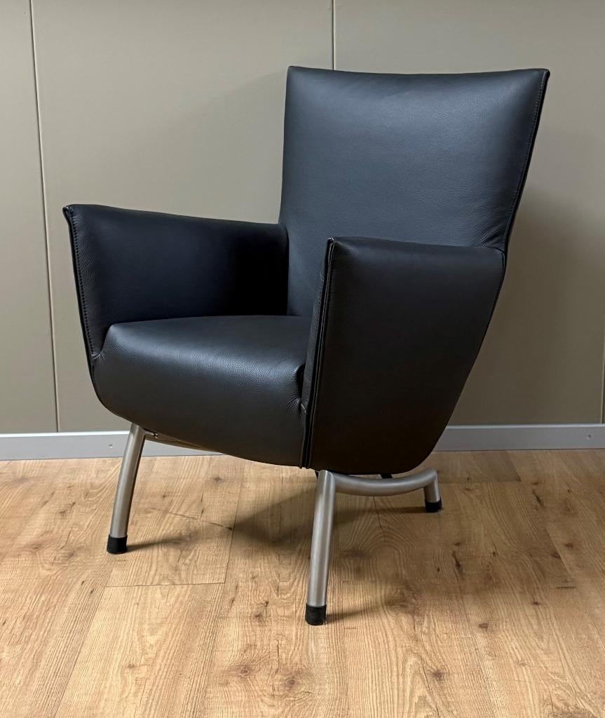 Foxxy fauteuil Gerard v/d Berg refurbished - nieuw leer, Label Design, Nieuw, 75 tot 100 cm, Ophalen of Verzenden