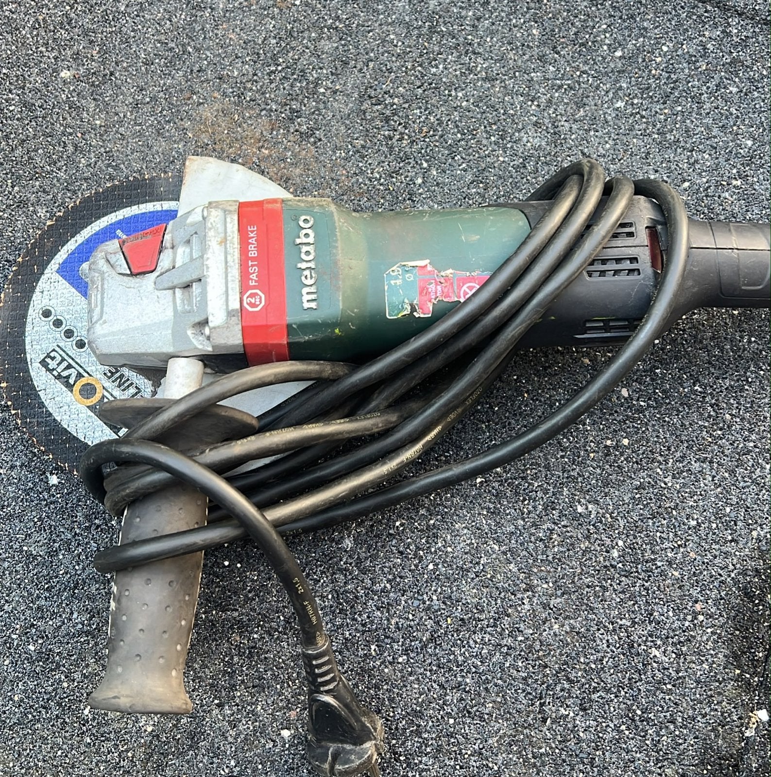 Metabo WE 19-180 Quick RT Haakse Slijpmachine, Ophalen, Gebruikt, 1000 watt of meer, Haakse handslijpmachine