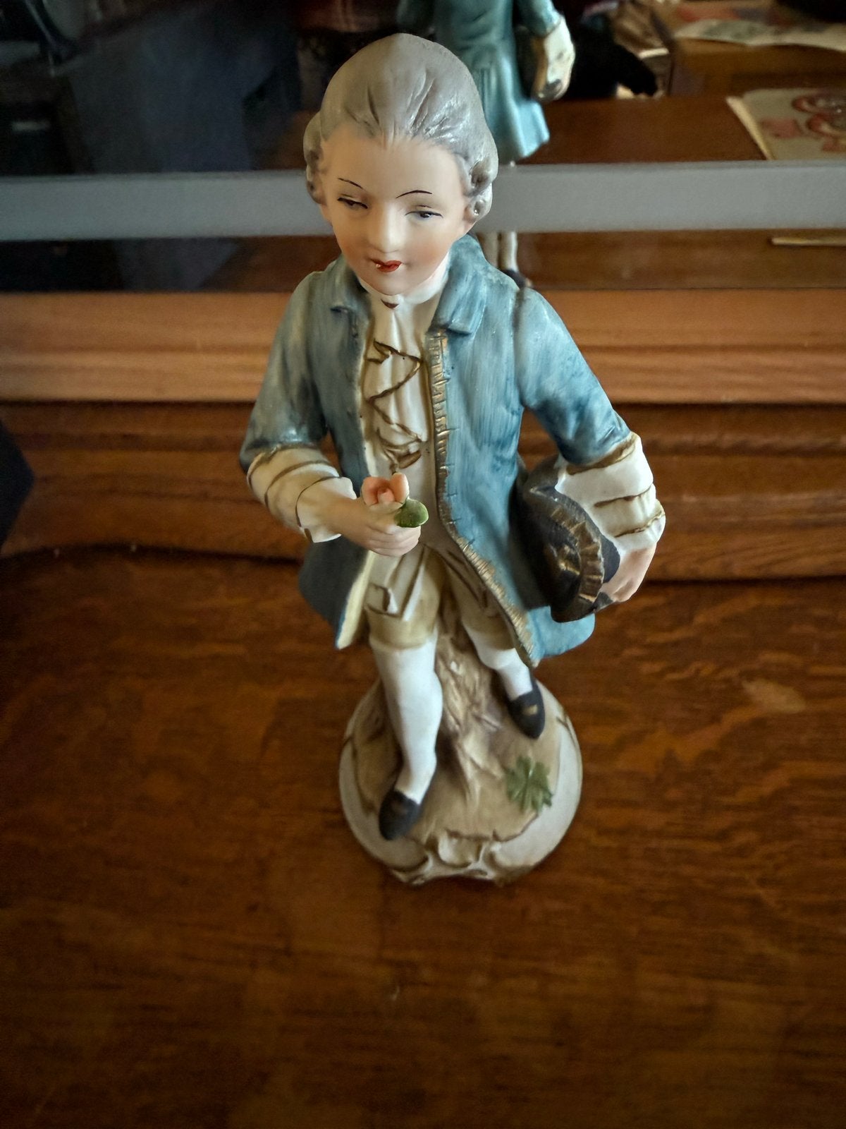 Vintage Porseleinen Beeldje: Jonge Heer in Rococo Stijl, Ophalen of Verzenden