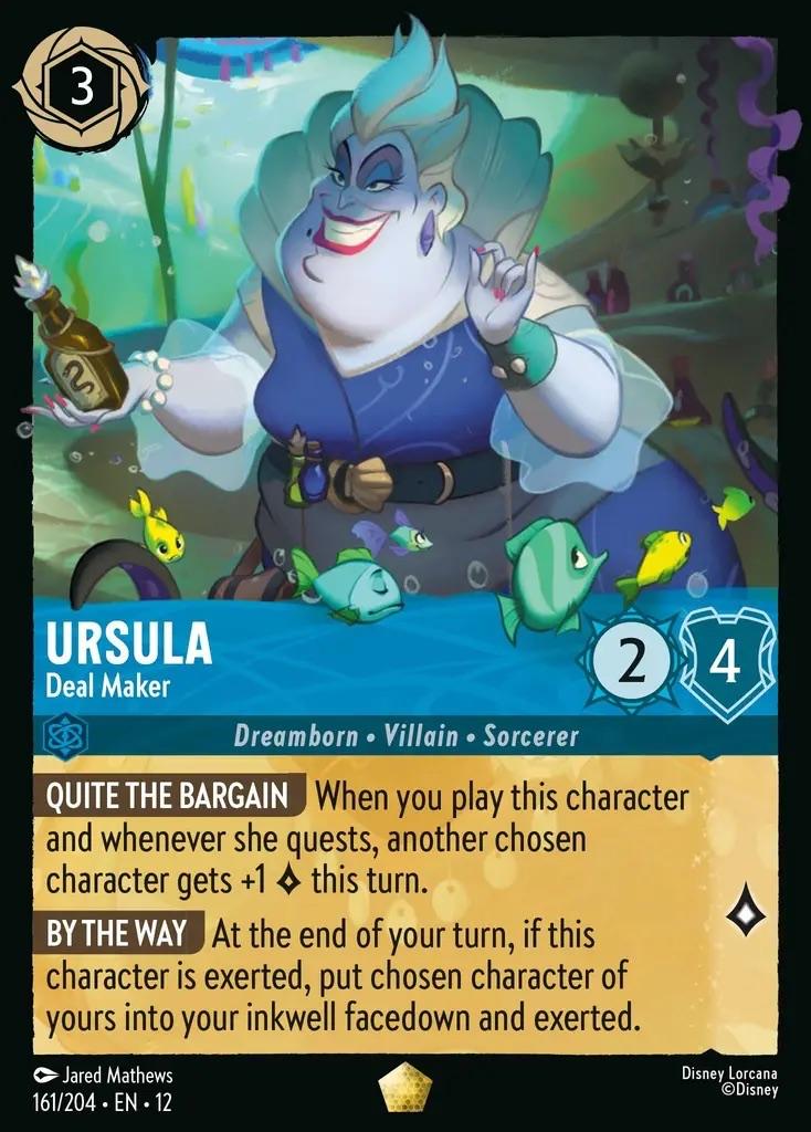 Disney Lorcana - Wilds Unknown - 012-161 - Ursula (FOIL), Ophalen of Verzenden, Nieuw, Losse kaart, Foil