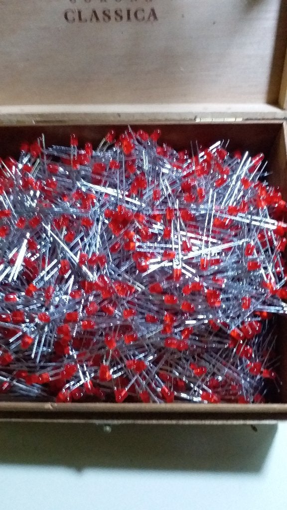 3 mm leds rood,honderden exemplaren, Ophalen of Verzenden, Nieuw
