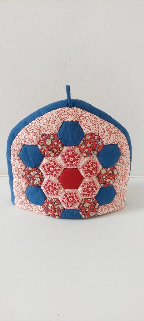 Vintage Patchwork Theemuts thee (Hexagon / Quilt), Ophalen of Verzenden