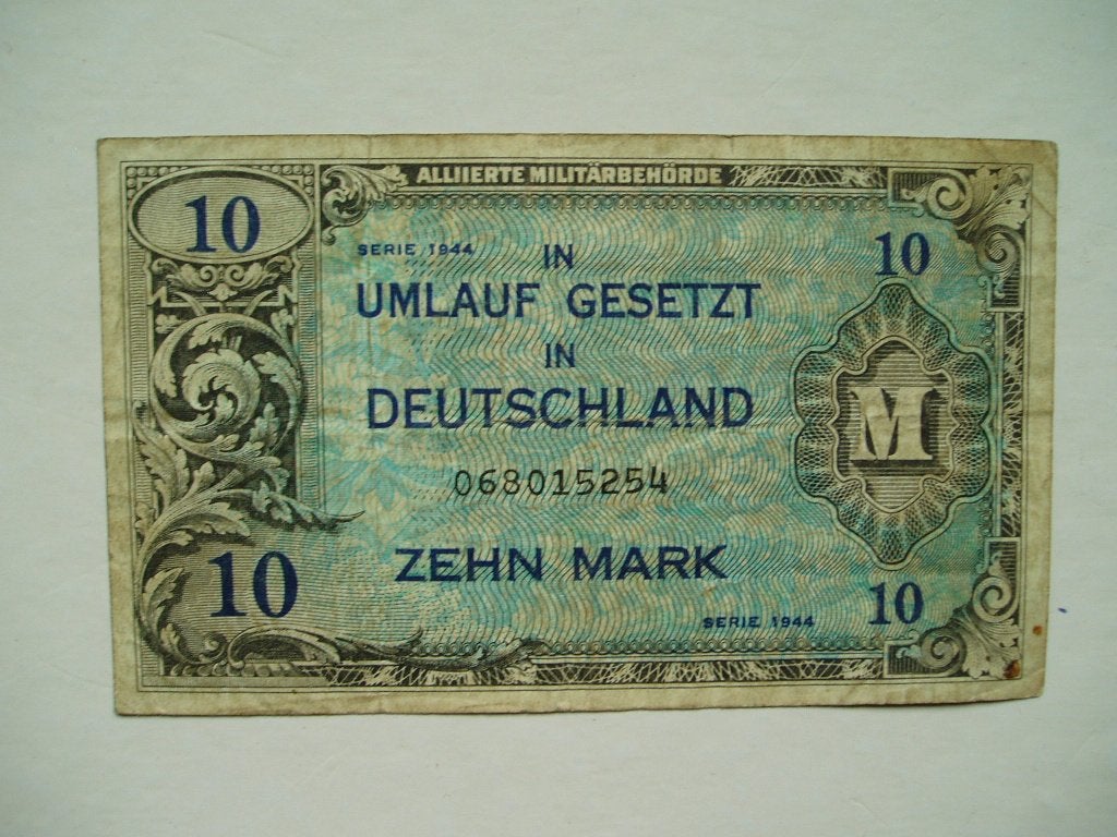 756. Duitsland, AMC 10 mark 1944 WW II., Verzenden, Duitsland, Los biljet