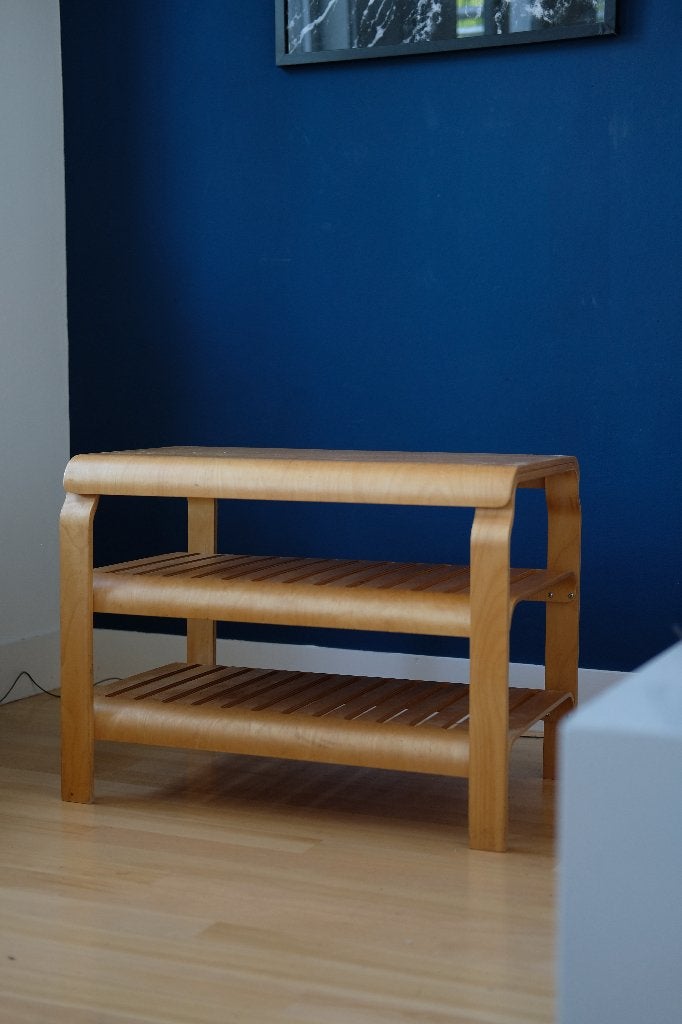 Vintage Ikea Kantra - bankje / schoenenrek / tafel, Huis en Inrichting, Ophalen, Zo goed als nieuw