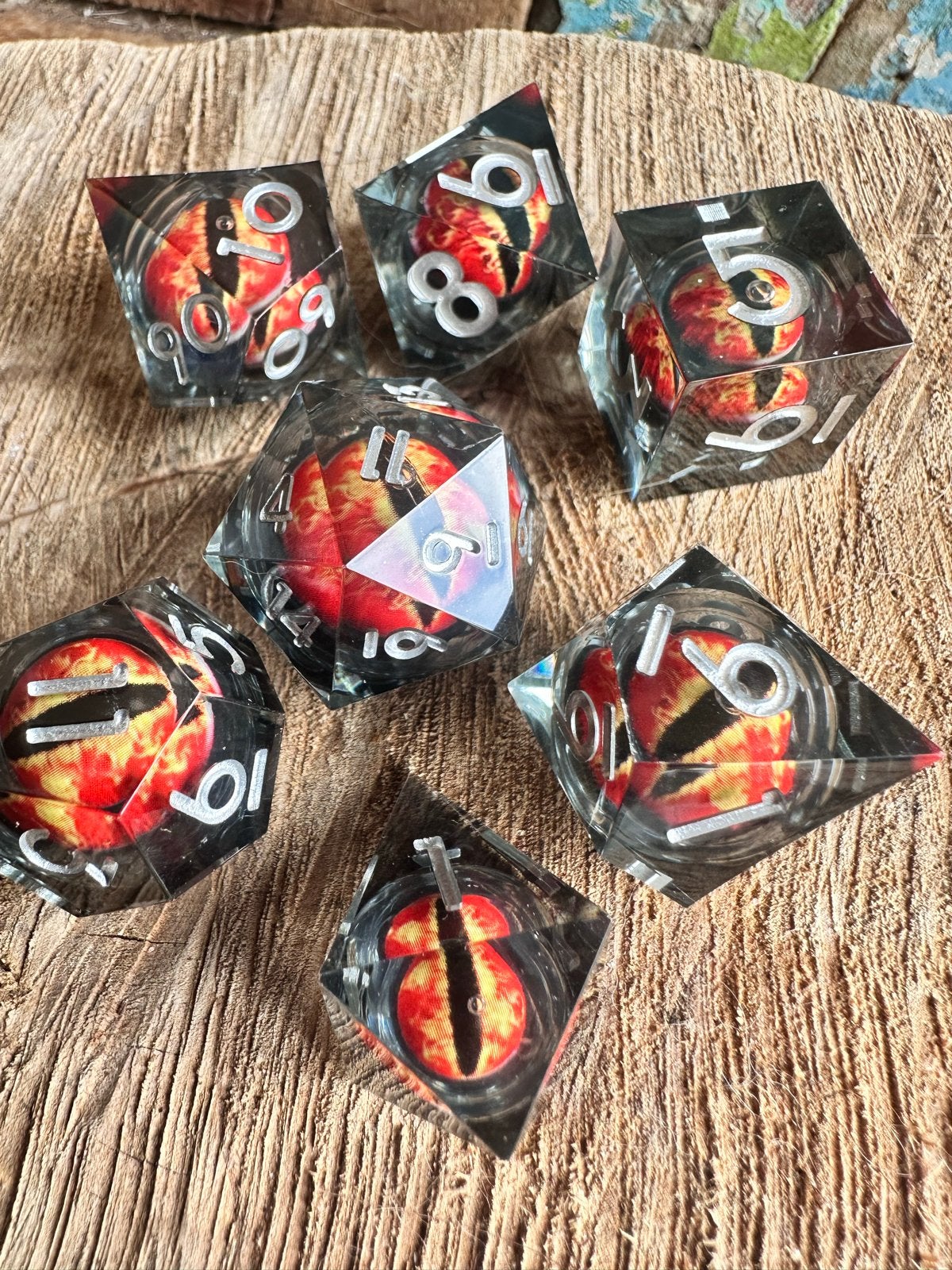 Liquid Draken Oog D&D dobbelstenen set, Ophalen of Verzenden, Nieuw