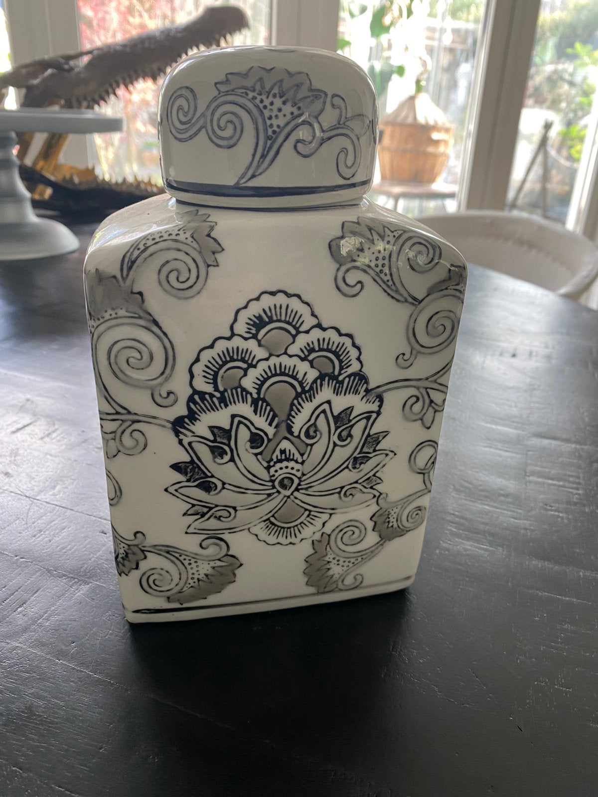 Pot met deksel,beschilderd,barok,keramiek, nieuw, Ophalen