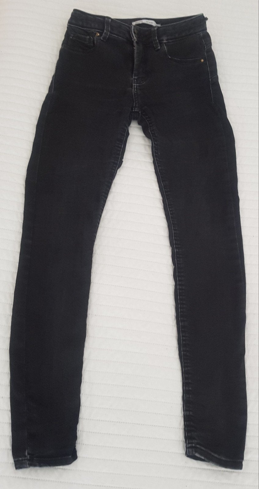 Bershka spijkerbroek maat 36 jeans jegging broeken broek, Verzenden, Zwart, Bershka, W28 - W29 (confectie 36)