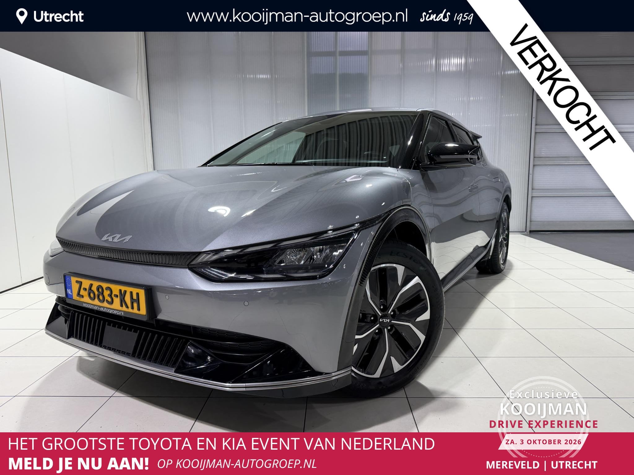 Kia EV6 Plus 77.4 kWh Trekhaak, Btw auto NL auto, Apple Carp