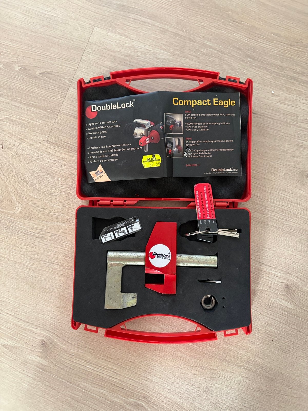 DoubleLock Compact Eagle SCM gekeurd disselslot, Ophalen, Gebruikt