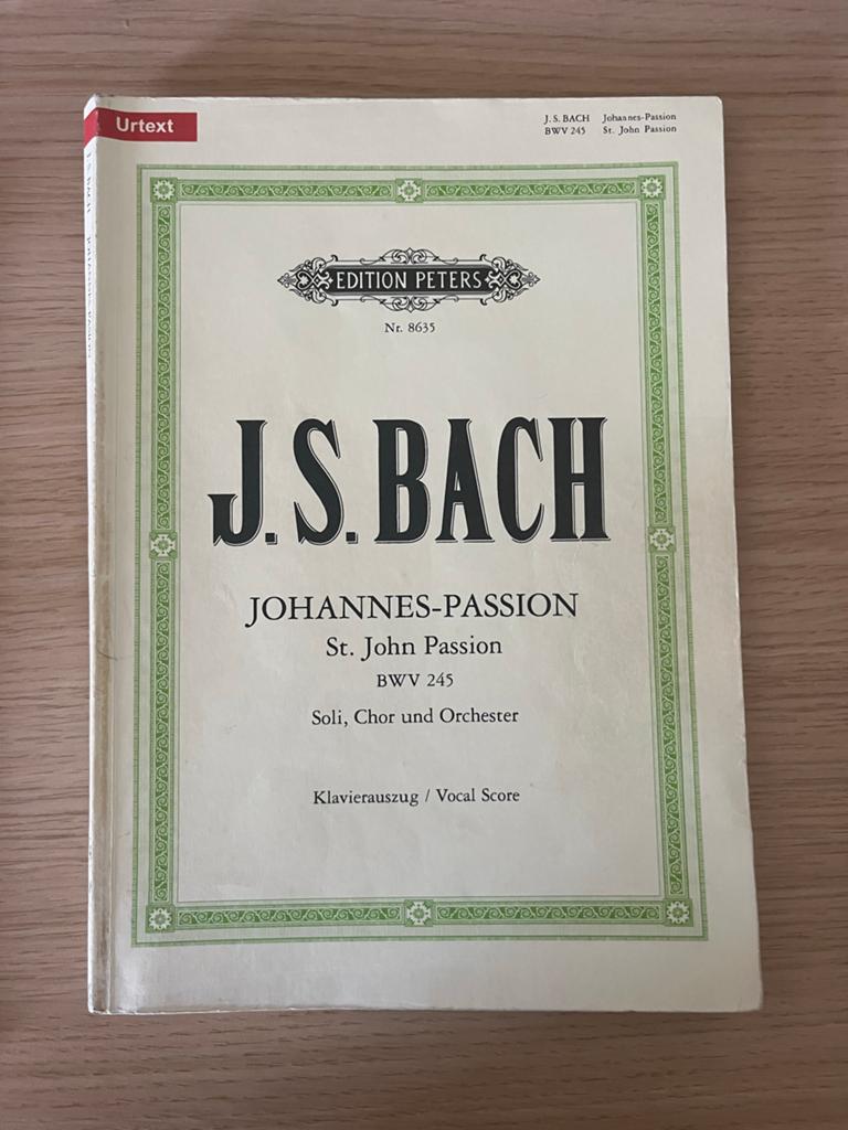 J.S. Bach Johannes-Passion - Edition Peters, Muziek en Instrumenten, Bladmuziek, Gebruikt, Klassiek, Ophalen of Verzenden, Koor