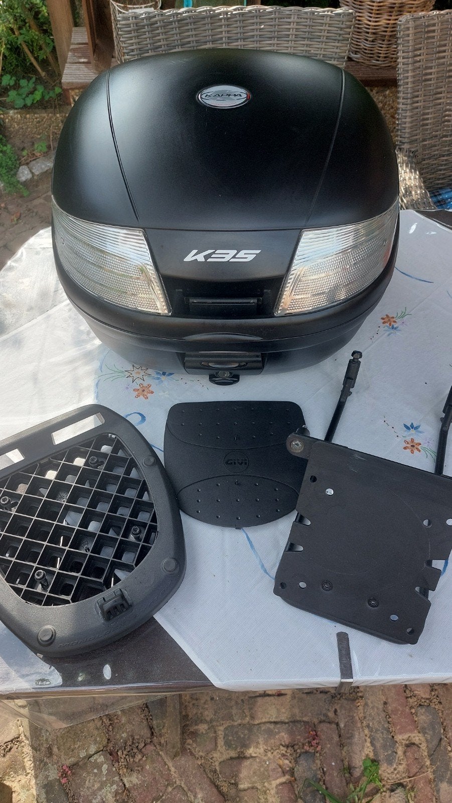 Kappa K35 Topkoffer incl bevestigingsplaat steun ed, Ophalen of Verzenden, Zo goed als nieuw