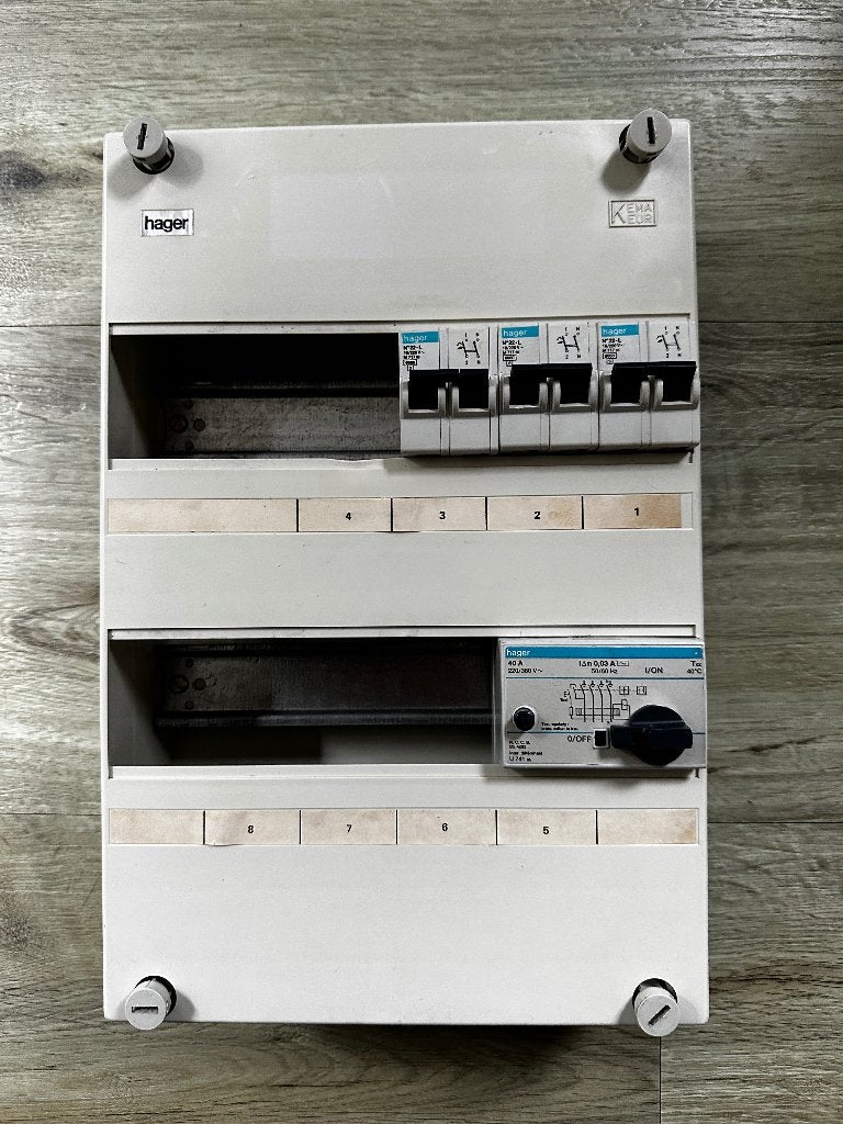 hager groepenkast 3-fasen, Ophalen of Verzenden, Gebruikt, Hager, Groepenkast