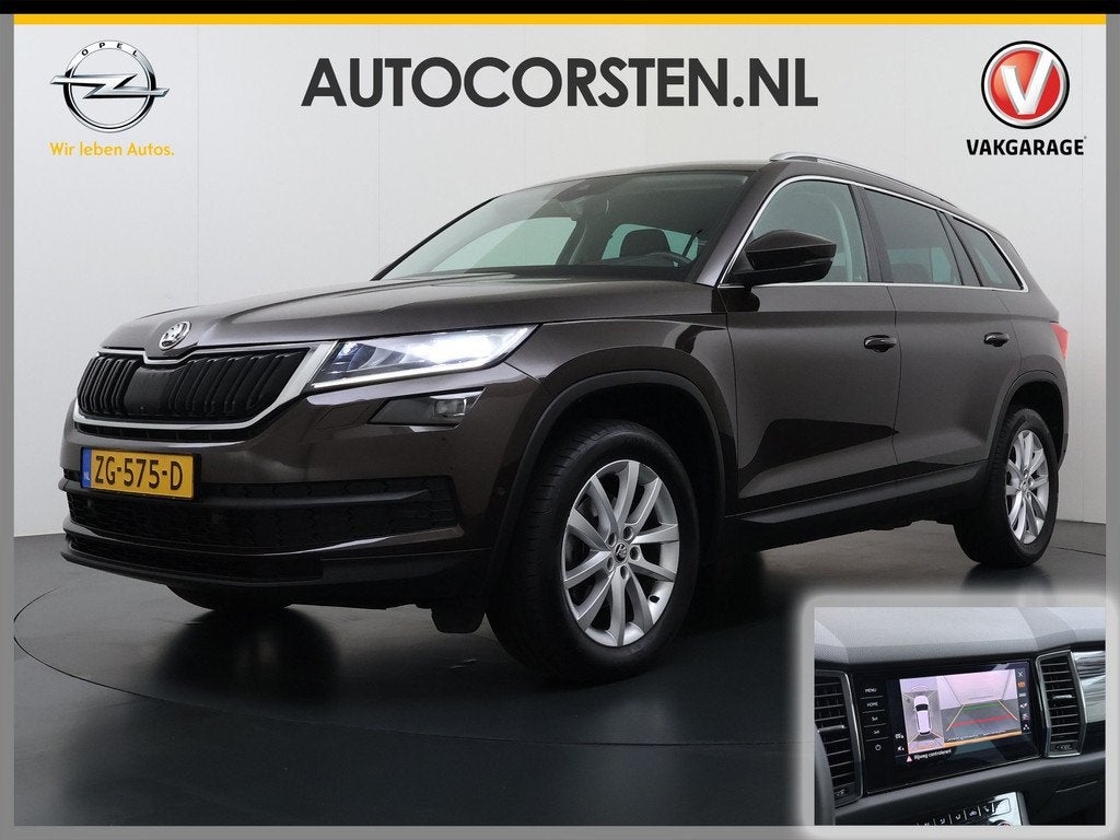 Skoda Kodiaq 1.5TSI Automaat Style Business Navi 3-Zone Ecc, Auto's, Skoda, Stof, 4 cilinders, Origineel Nederlands, Bedrijf