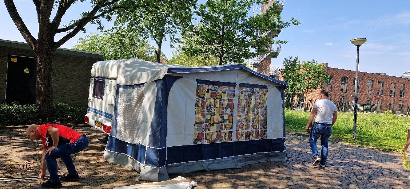 Dorema voortent, omloop maat 9, Ophalen, Gebruikt