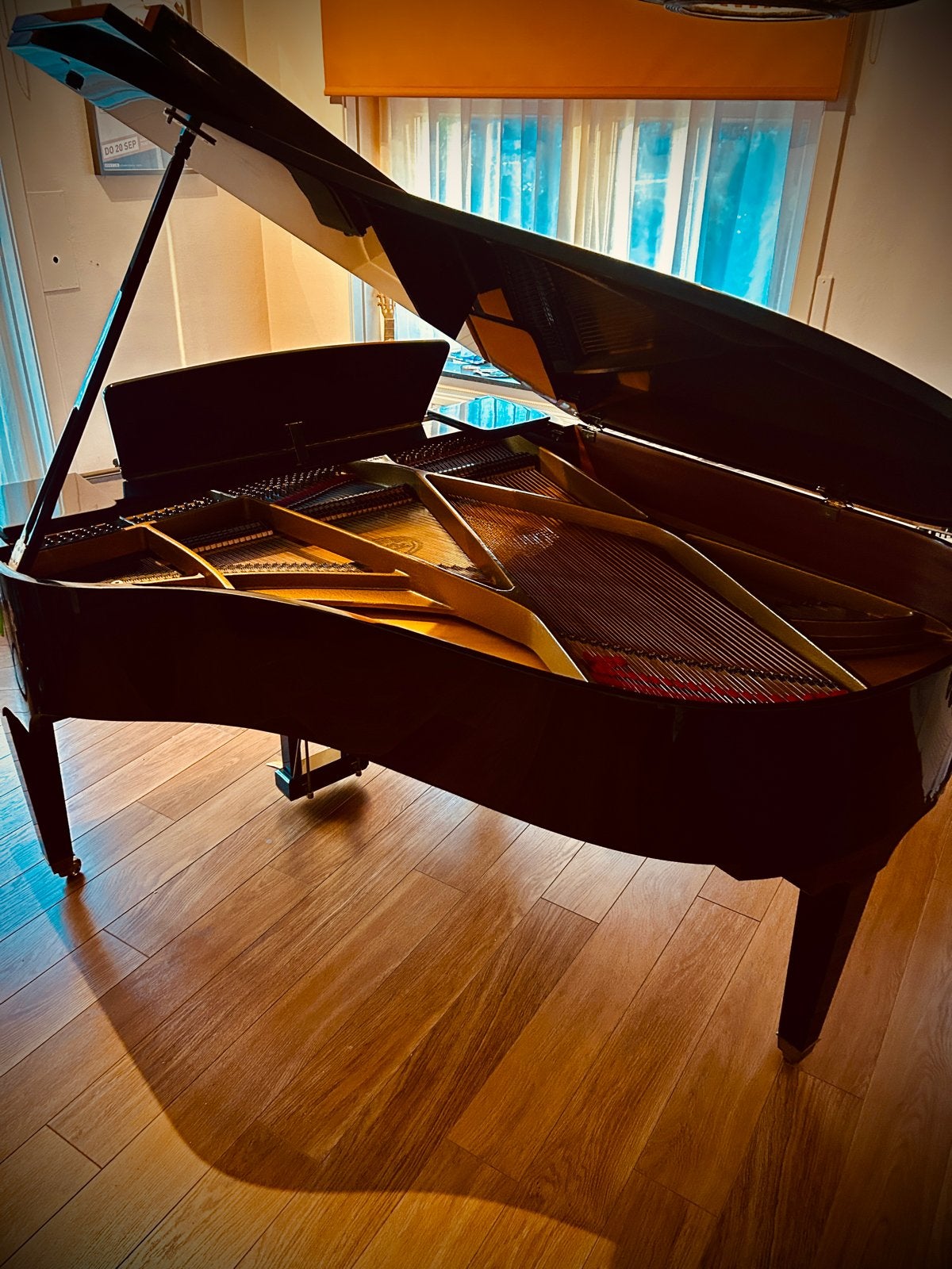 Sauter Vleugel 182 - Hoogglans Zwart, Muziek en Instrumenten, Piano's, Ophalen, Zwart, Zo goed als nieuw, Hoogglans