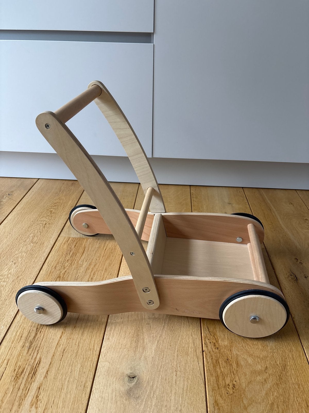 Houten loopwagen, Ophalen, Gebruikt, Overige typen, Met wieltjes