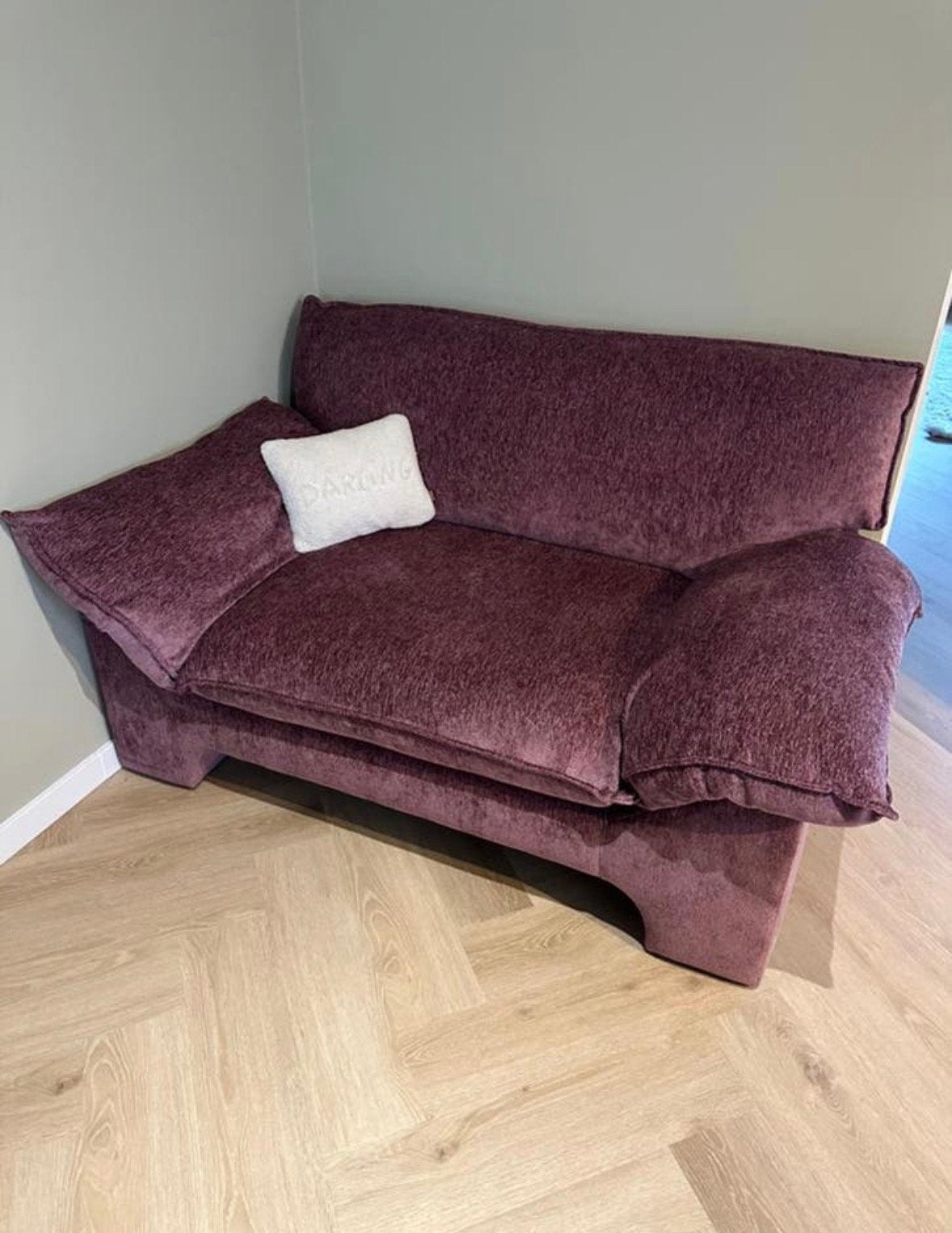 Love seat NOUS living, Huis en Inrichting, Ophalen, Tweepersoons, 75 tot 100 cm, Zo goed als nieuw
