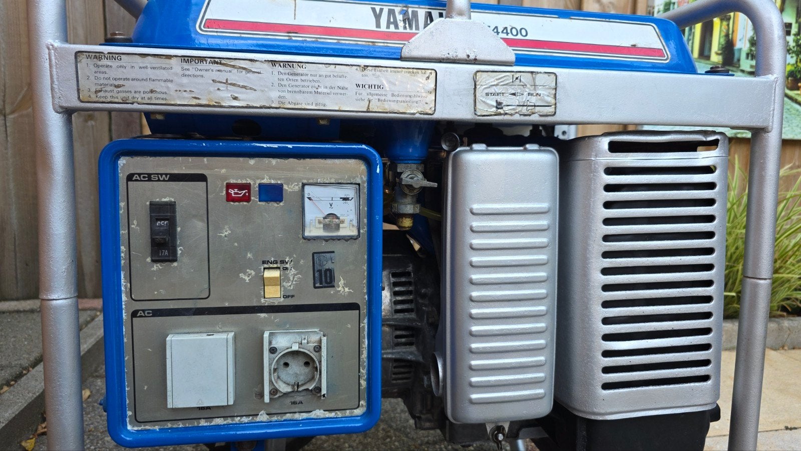Yamaha EF-4400 Aggregaat - Volledig onderhouden, Ophalen, Gebruikt, Minder dan 5 kVA, Benzine