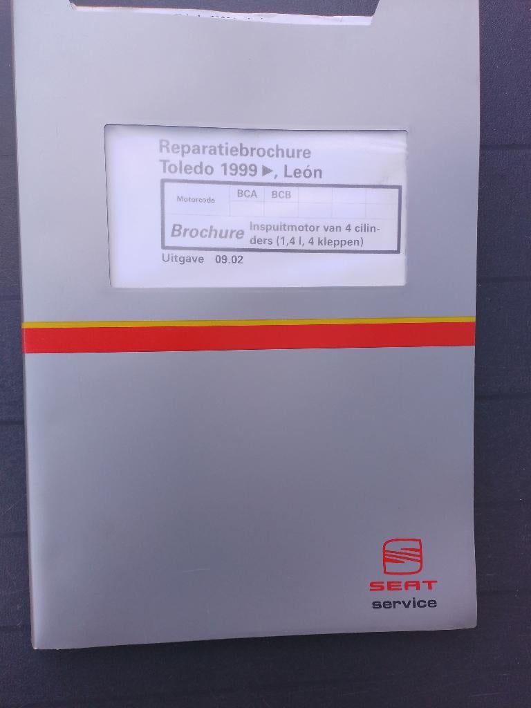 Seat Leon Toledo  dealer werkplaatsboek  1.4 + 1.6 16V motor, Ophalen of Verzenden, Gelezen, Volkswagen