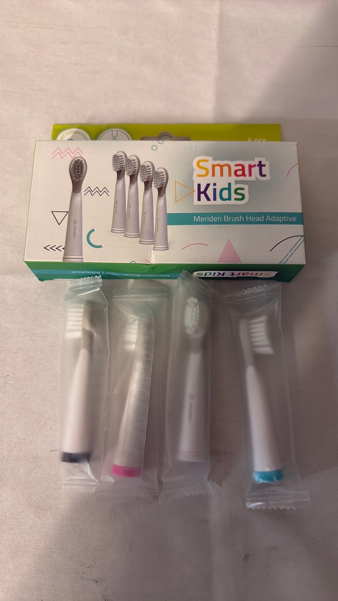 Meriden opzet borstels kids 4 stuks seal per verpakking, Ophalen of Verzenden, Nieuw, Opzetborstel