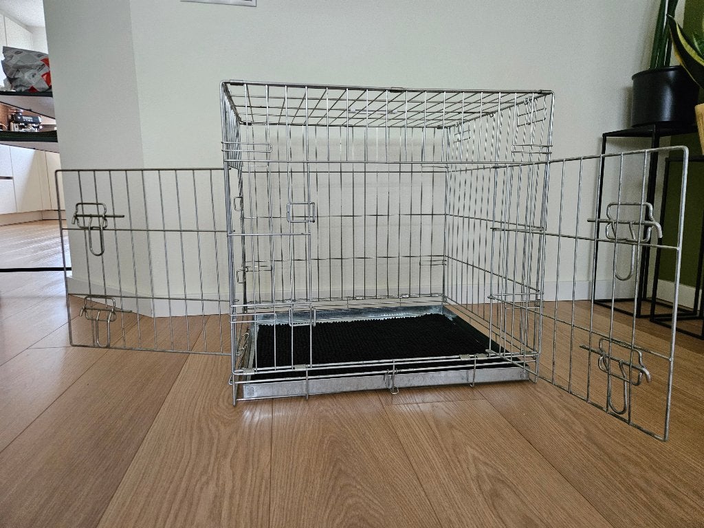 Opvouwbare bench 63x55x61 cm met 2 deuren, Ophalen, Gebruikt, Minder dan 65 cm, Minder dan 75 cm