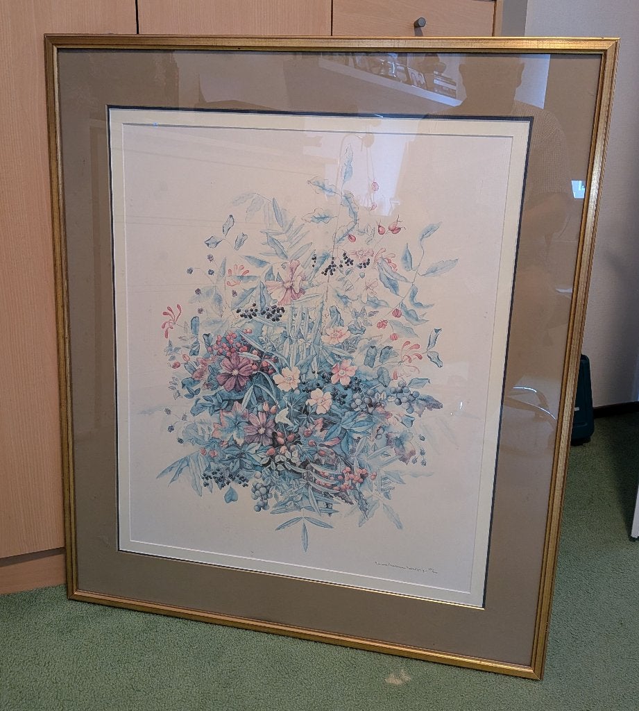 Ingelijste Aqaurel Marjolijn Bastin nr. 83 van 250., Ophalen, Overige stijlen, Overige ondergronden, Landschap