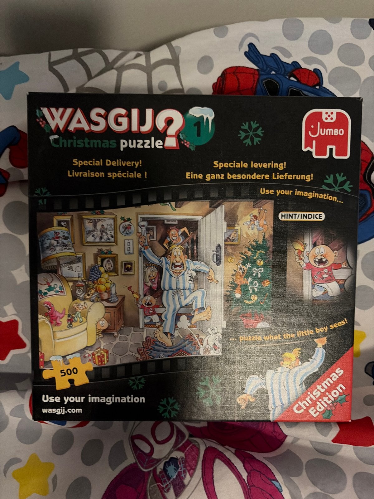 Wasgij Christmas Puzzel 500 Stukjes - Special Delivery, Ophalen, Minder dan 500 stukjes, Gebruikt, Legpuzzel