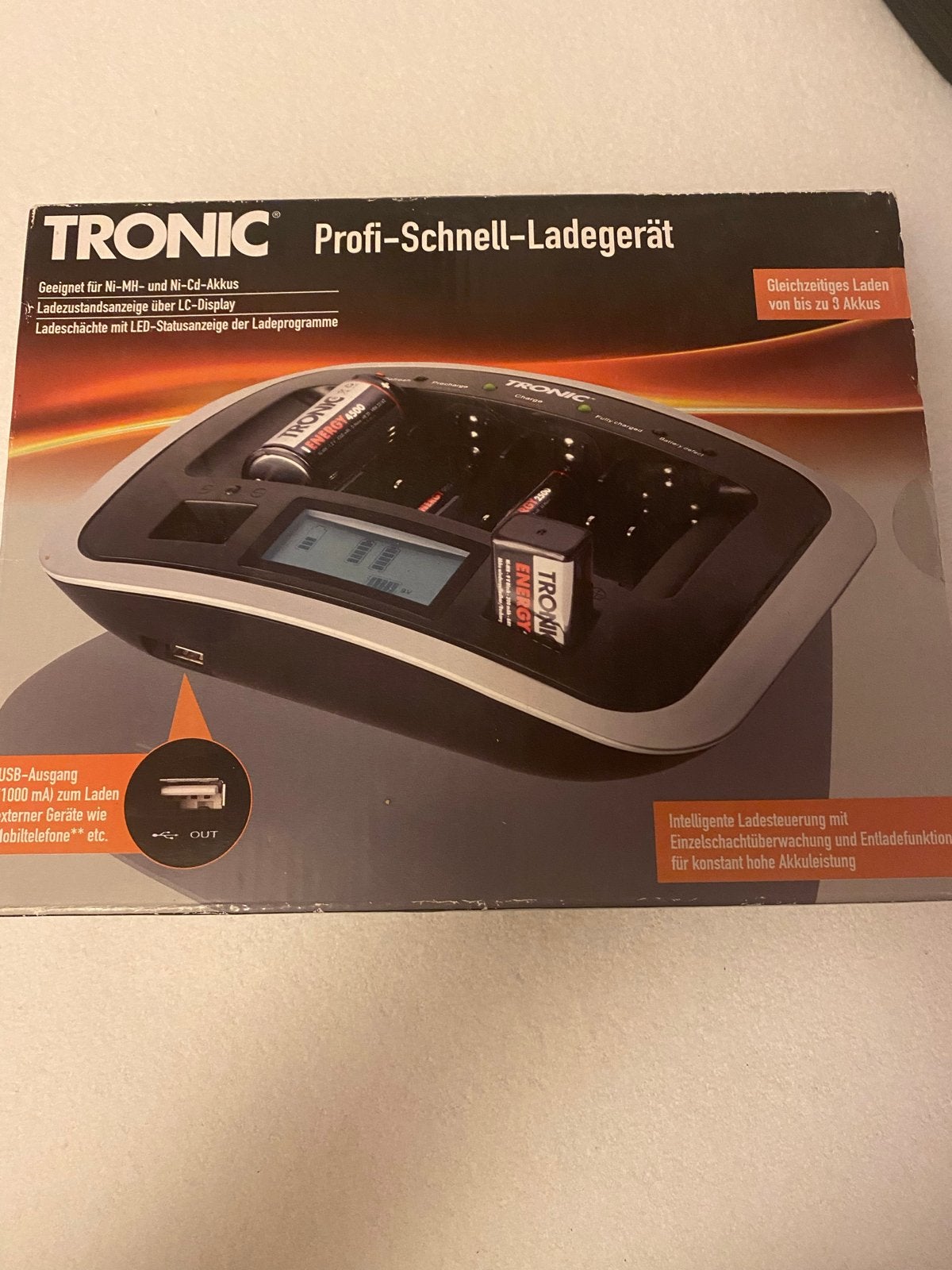 TRONIC Profi snel lader voor batterijen, Audio, Tv en Foto, Accu's en Batterijen, Ophalen of Verzenden, Nieuw, Oplaadbaar