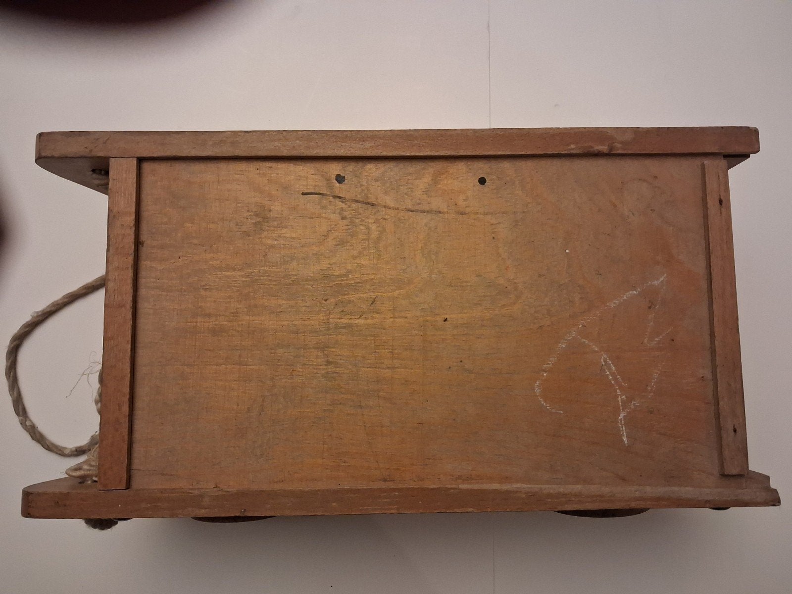 Houten blokken in karretje - Duw- of Trekspeelgoed, Ophalen of Verzenden, Gebruikt, Duw- of Trekspeelgoed