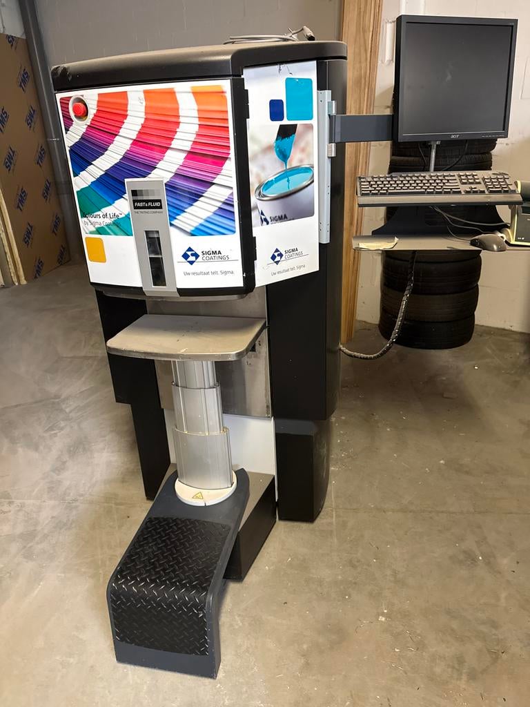 Sigma verfmachine met monitor en toetsenbord, Ophalen of Verzenden, Gebruikt, Overige typen