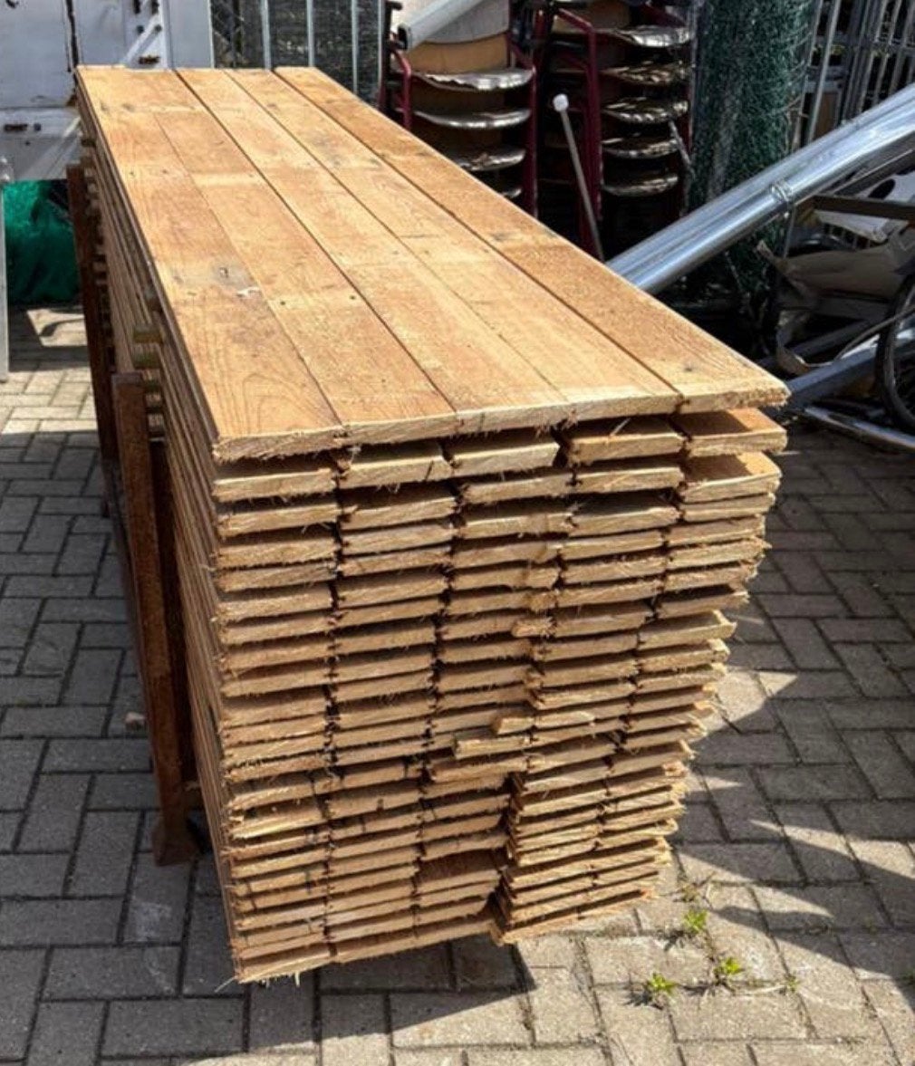 Vuren planken, Tuin en Terras, Ophalen, Zo goed als nieuw, 250 cm of meer, Planken