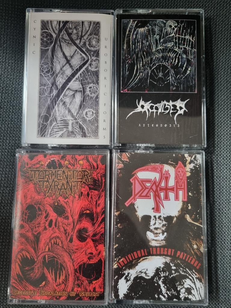 Metal cassettes pack - Death, Cynic, Cd's en Dvd's, Cassettebandjes, Ophalen of Verzenden, Zo goed als nieuw, Rock en Metal, 2 t/m 25 bandjes